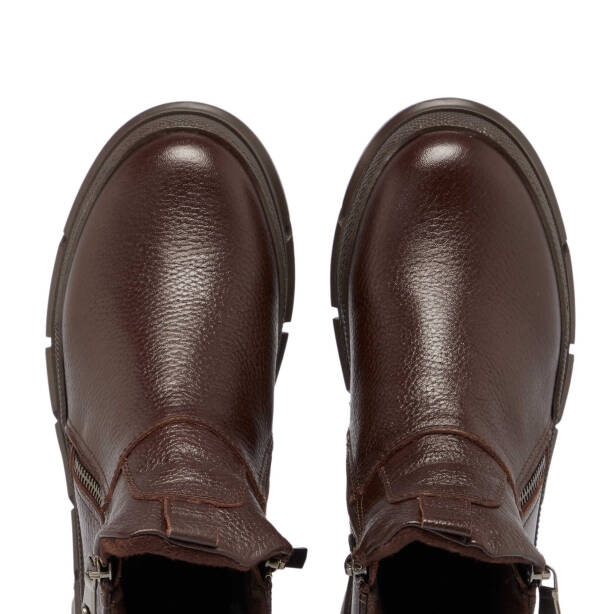 Kahverengi Deri Kadın Casual Bot - K24K1BT67684-A42 - Tergan