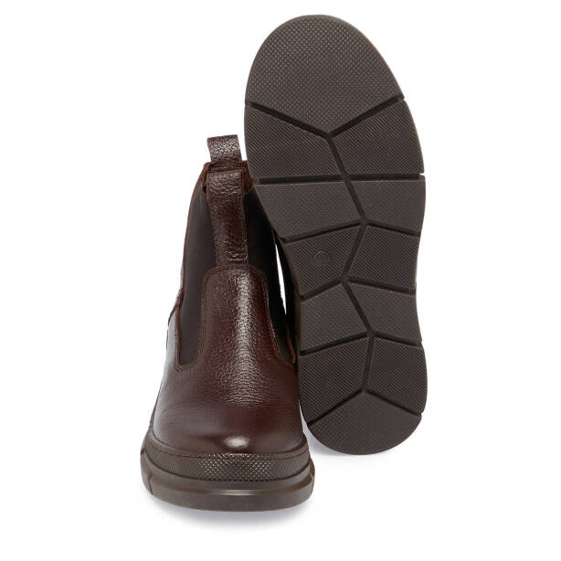 Kahverengi Deri Kadın Casual Bot - K24K1BT67685-A42 - 4