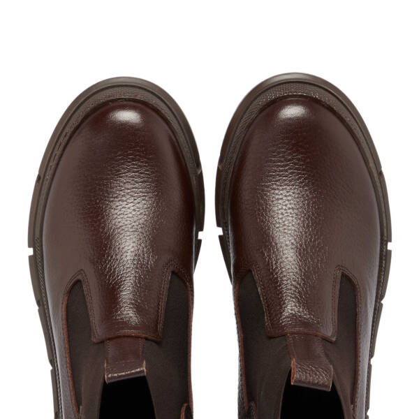 Kahverengi Deri Kadın Casual Bot - K24K1BT67685-A42 - 5