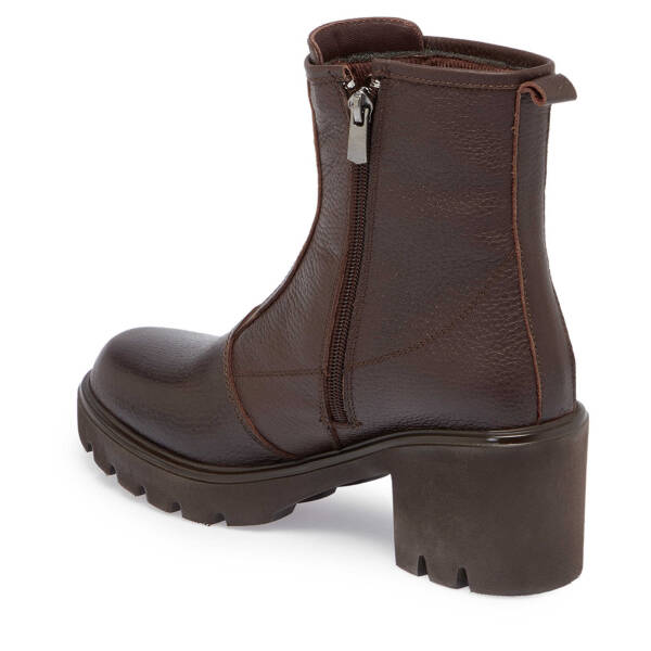 Kahverengi Deri Kadın Casual Bot - K24K1BT67686-A42 - 2