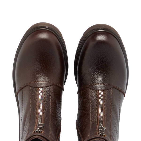 Kahverengi Deri Kadın Casual Bot - K24K1BT67686-A42 - 5