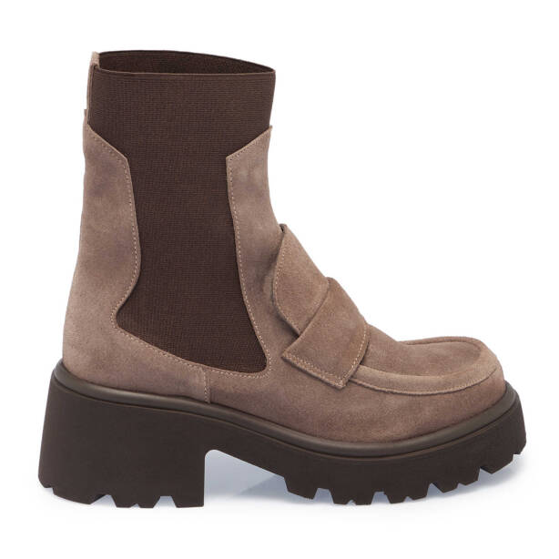 Kahverengi Deri Kadın Casual Bot - K24K1BT67693-K32 - Tergan