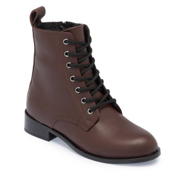 Kahverengi Deri Kadın Casual Bot - K24K1BT67741-A24 - 1