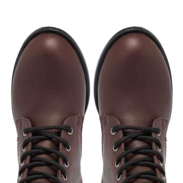 Kahverengi Deri Kadın Casual Bot - K24K1BT67741-A24 - 5