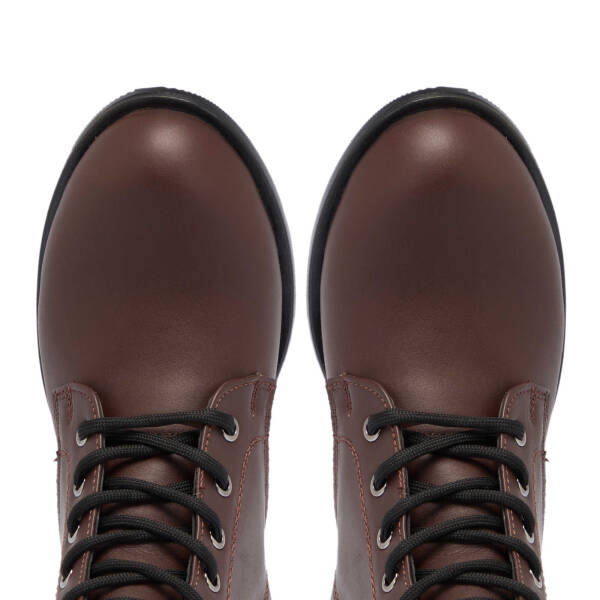 Kahverengi Deri Kadın Casual Bot - K24K1BT67741-A24 - 5