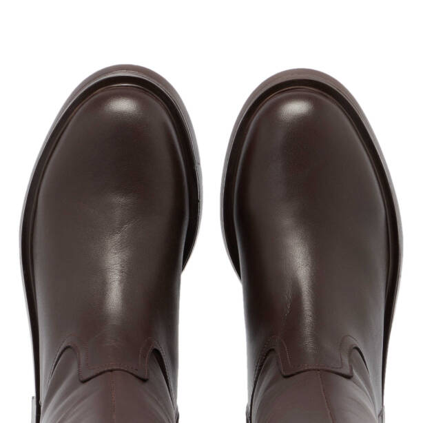 Kahverengi Deri Kadın Casual Çizme - K24K1CM67692-A24 - Tergan