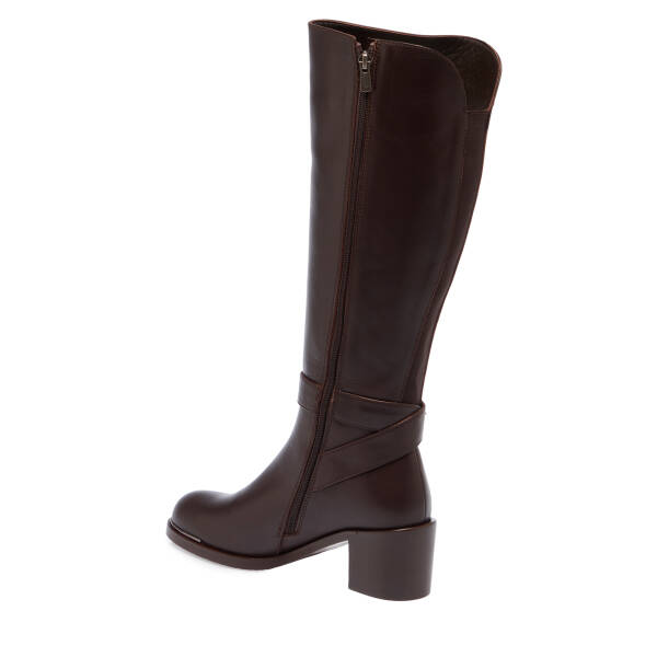 Kahverengi Hakiki Deri Kadın Çizme - K23K1CM66884-A24 - 3