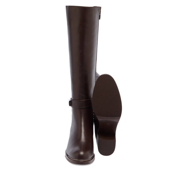 Kahverengi Hakiki Deri Kadın Çizme - K23K1CM66884-A24 - 4