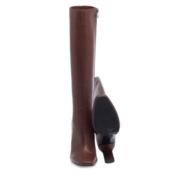 Kahverengi Hakiki Deri Kadın Çizme - K23K1CM66933-A24 - 4
