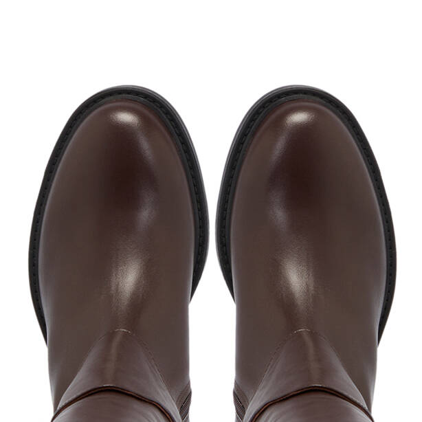 Kahverengi Deri Kadın Çizme - K23K1CM67041-D38 - Tergan