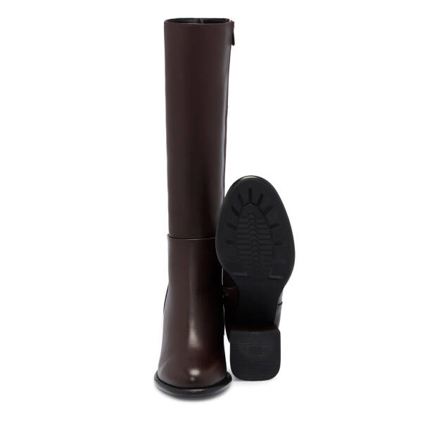 Kahverengi Hakiki Deri Kadın Çizme - K25K1CM68258-A24 - 4