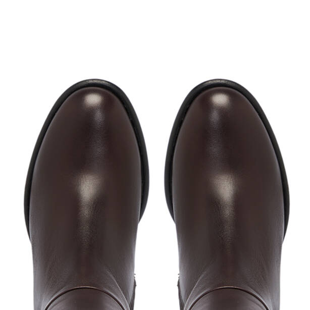 Kahverengi Hakiki Deri Kadın Çizme - K25K1CM68258-A24 - 5