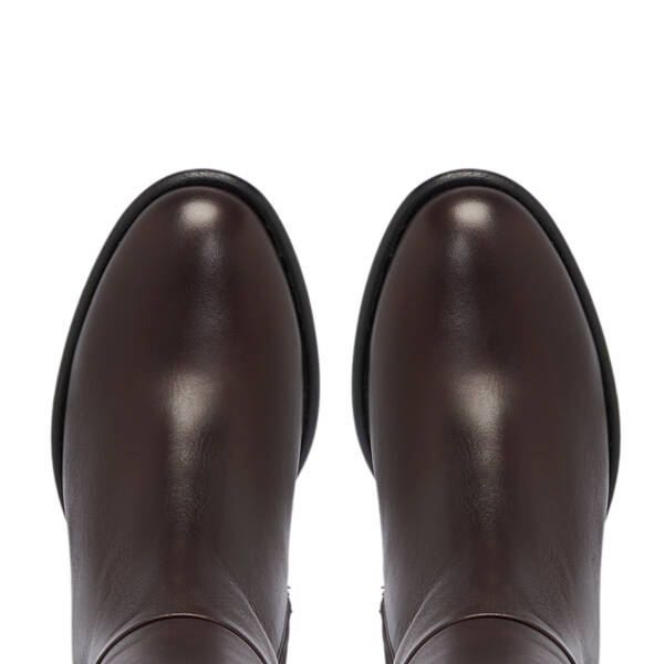 Kahverengi Hakiki Deri Kadın Çizme - K25K1CM68258-A24 - 5