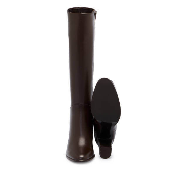 Kahverengi Deri Kadın Çizme - K25K1CM68278-A24 - 4