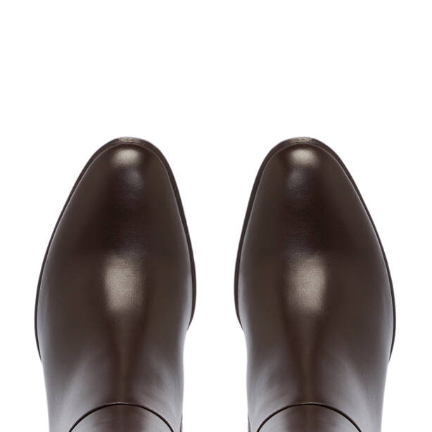 Kahverengi Deri Kadın Çizme - K25K1CM68278-A24 - 5