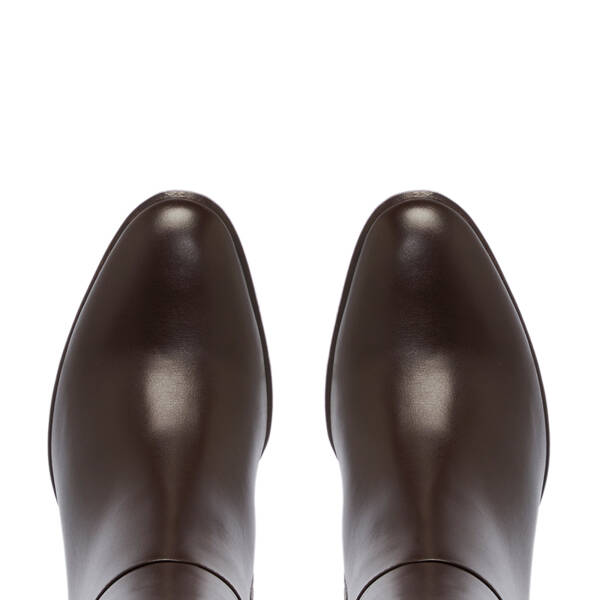 Kahverengi Deri Kadın Çizme - K25K1CM68278-A24 - 5