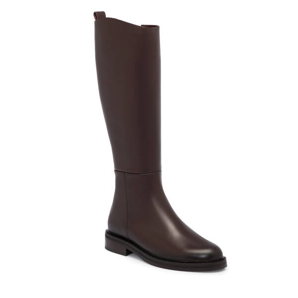 Kahverengi Deri Kadın Çizme - K25K1CM68283-A24 - 1
