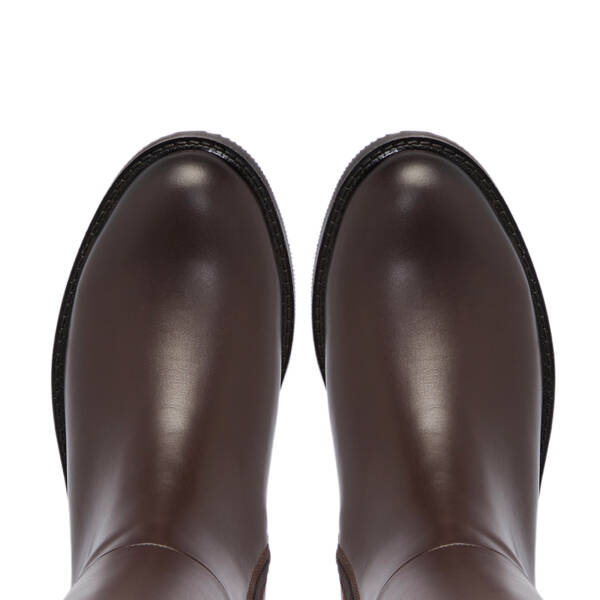 Kahverengi Deri Kadın Çizme - K25K1CM68283-A24 - 5