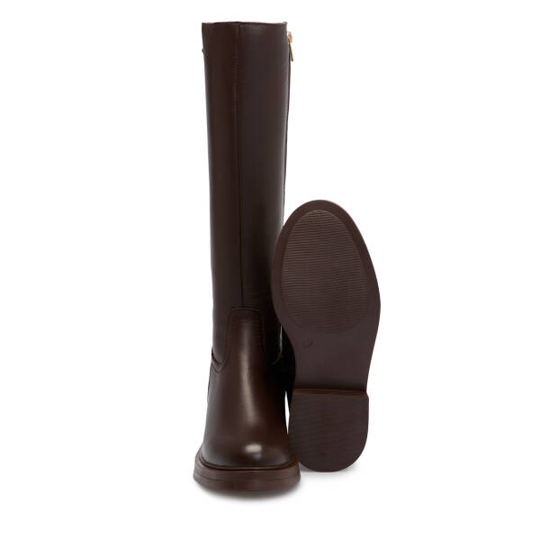 Kahverengi Deri Kadın Çizme - K25K1CM68324-A24 - 4
