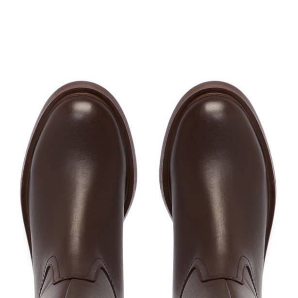 Kahverengi Deri Kadın Çizme - K25K1CM68324-A24 - 5