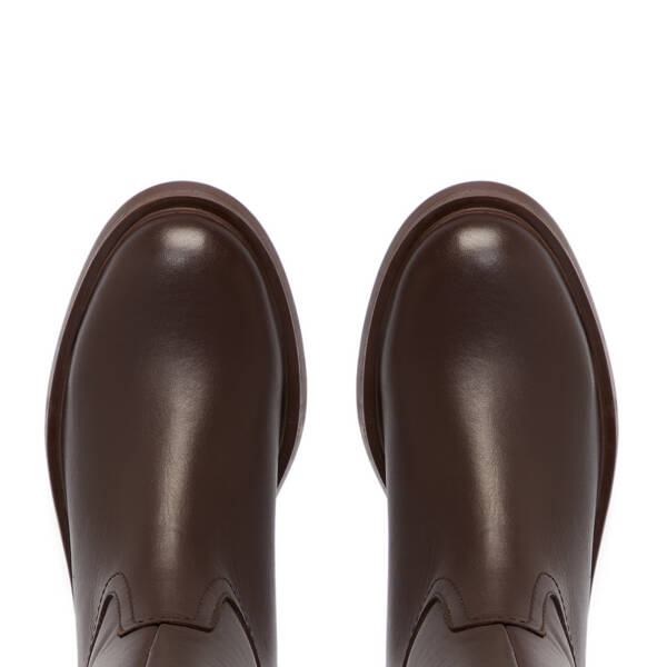 Kahverengi Deri Kadın Çizme - K25K1CM68324-A24 - 5