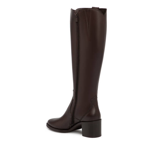 Kahverengi Hakiki Deri Kadın Çizme - K25K1CM68343-A24 - 3