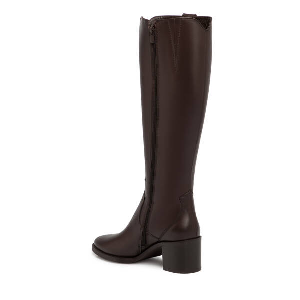 Kahverengi Hakiki Deri Kadın Çizme - K25K1CM68343-A24 - 3