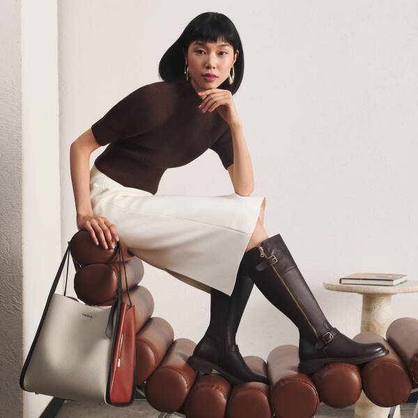 Kahverengi Hakiki Deri Kadın Çizme - K25K1CM68345-A24 - 1