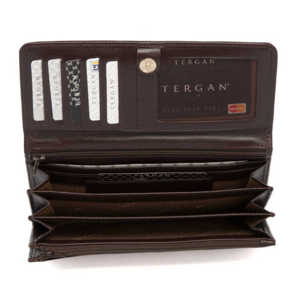 Kahverengi Hakiki Deri Kadın Cüzdan - S1CB00005584-B07 - 3