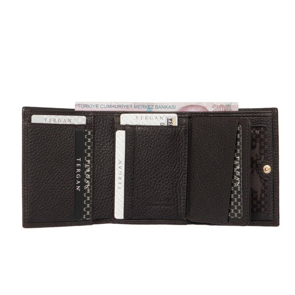 Kahverengi Hakiki Deri Kadın Cüzdan - S1CB00005633-A42 - 3