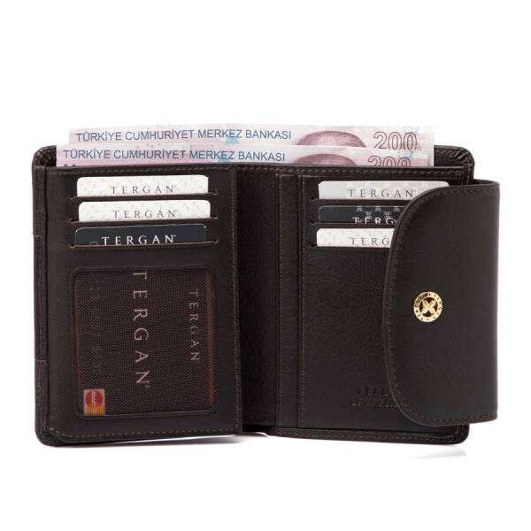 Kahverengi Deri Kadın Cüzdan - S1CB00005714-A87 - 3