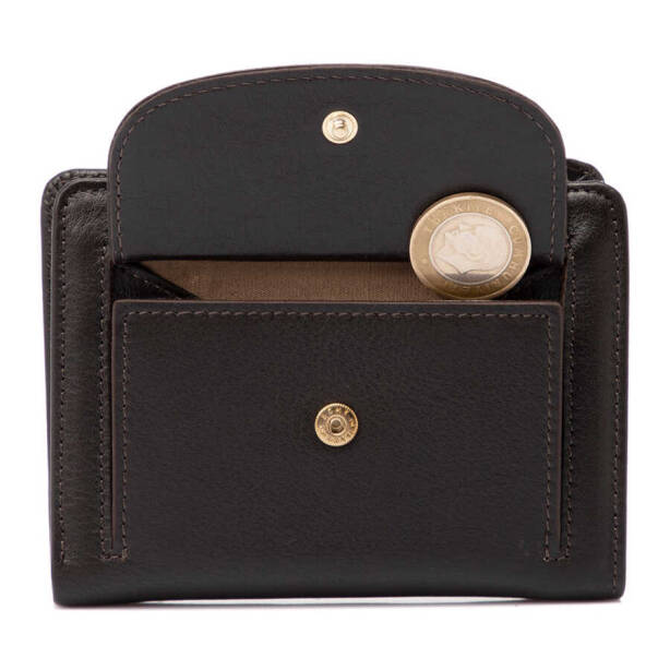 Kahverengi Deri Kadın Cüzdan - S1CB00005714-A87 - 5