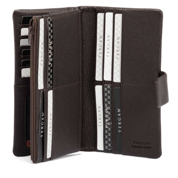 Kahverengi Deri Kadın Cüzdan - S1CB00005727-A7P - 3