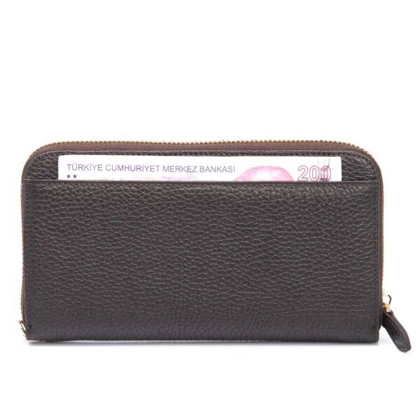 Kahverengi Hakiki Deri Kadın Cüzdan - S1CB00005734-A42 - 4