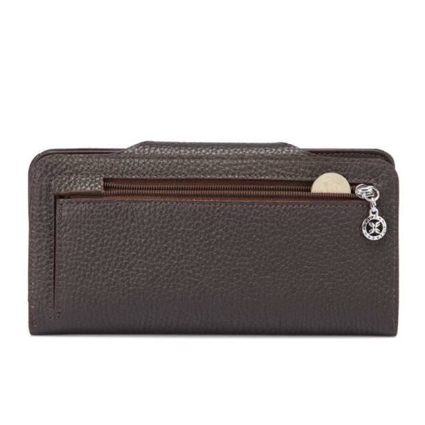 Kahverengi Hakiki Deri Kadın Cüzdan - S1CB00005767-W14 - 4