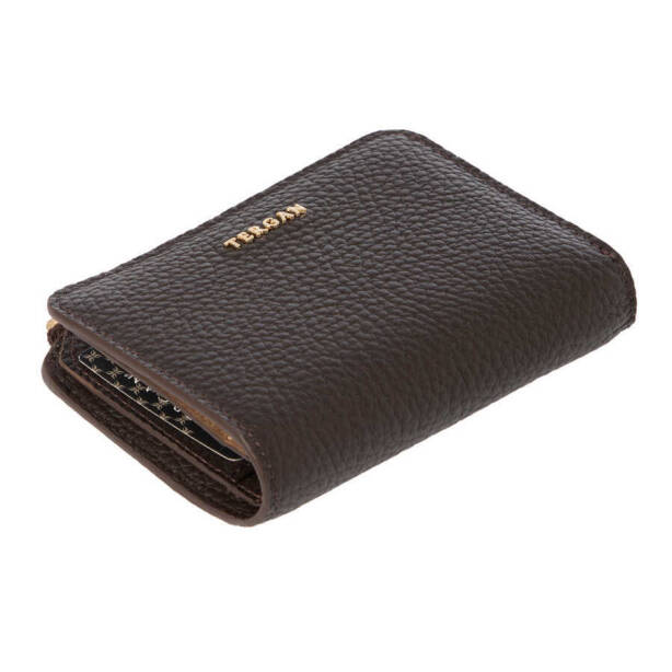 Kahverengi Hakiki Deri Kadın Cüzdan - S1CB00005812-A42 - 1