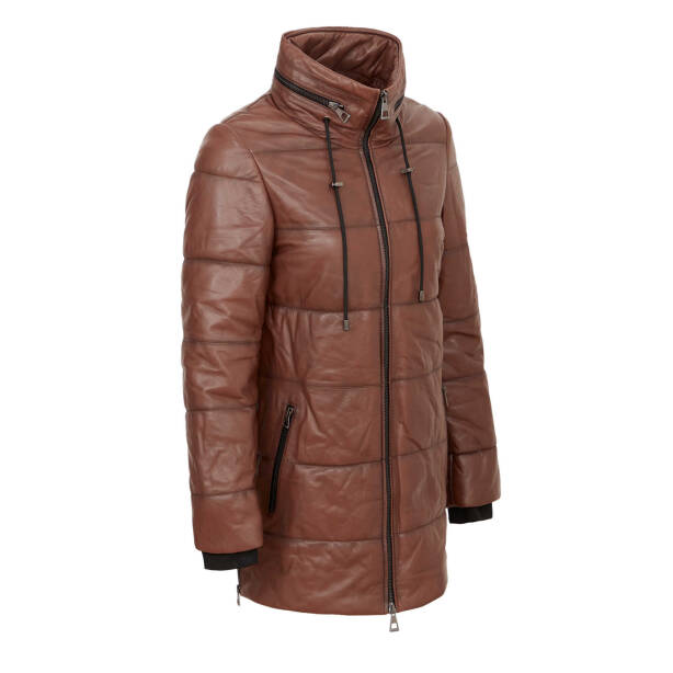 Kahverengi Hakiki Deri Kadın Deri Kaban - K24KDM320454-Q4Q - 2