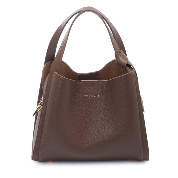 Kahverengi Deri Kadın El Çantası - S25K1BC80351-S8G - 1