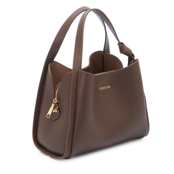 Kahverengi Deri Kadın El Çantası - S25K1BC80351-S8G - 2