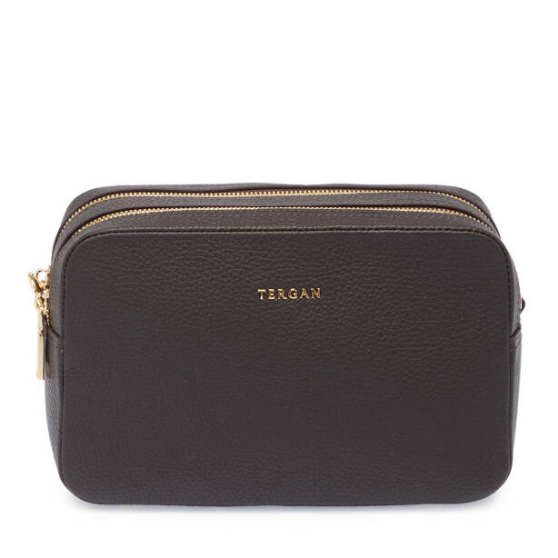 Kahverengi Deri Kadın El Çantası - S25Y1BC80356-A42 - Tergan