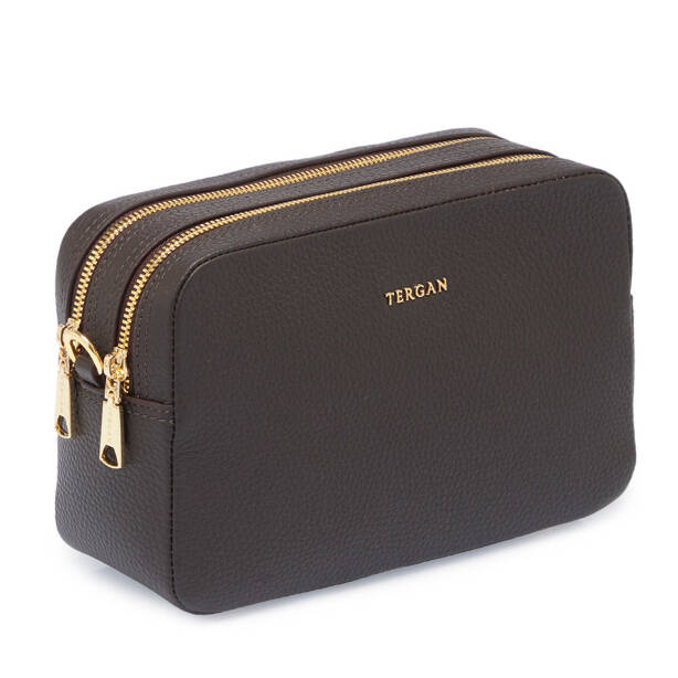 Kahverengi Deri Kadın El Çantası - S25Y1BC80356-A42 - Tergan