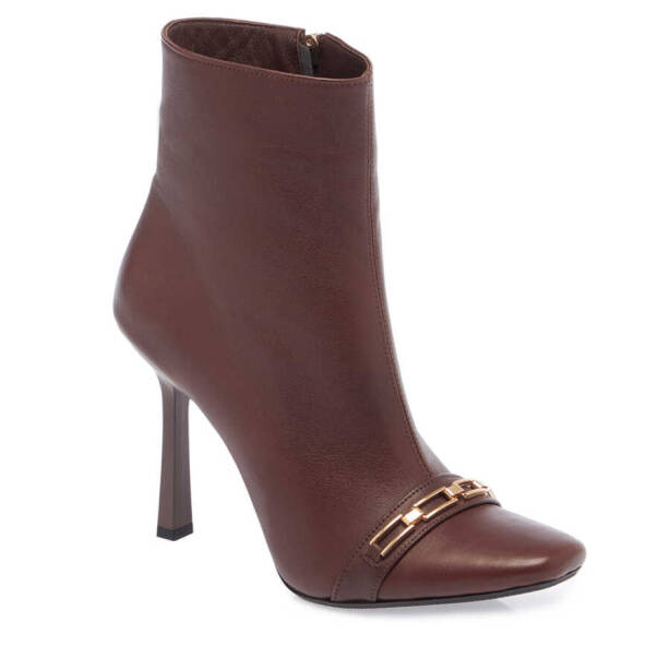 Kahverengi Deri Kadın Klasik Bot - K23K1BT66934-A24 - Tergan