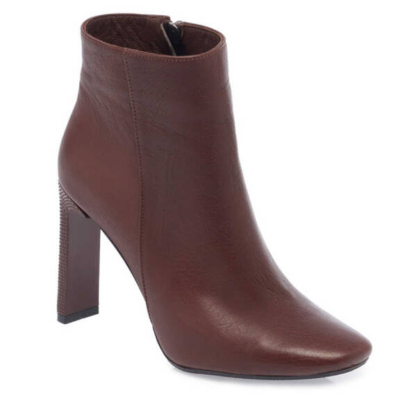 Kahverengi Hakiki Deri Kadın Klasik Bot - K23K1BT66935-A24 - 2