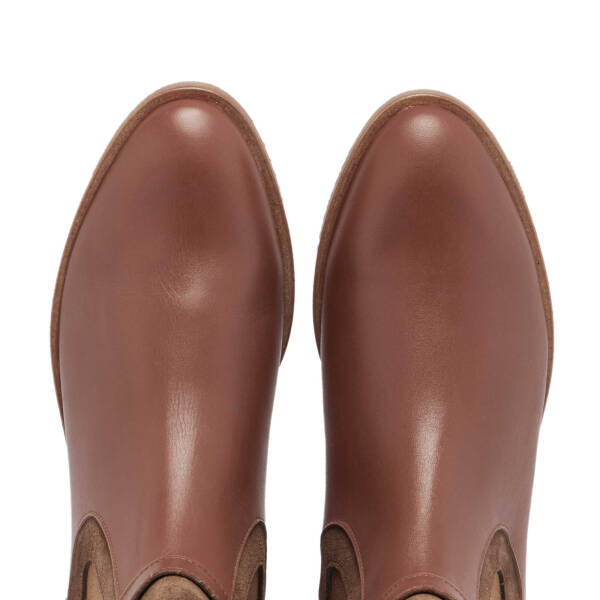 Kahverengi Hakiki Deri Kadın Klasik Bot - K23K1BT66939-O8A - 5