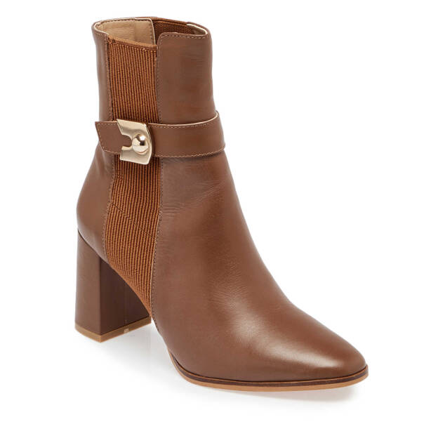 Kahverengi Deri Kadın Klasik Bot - K23K1BT66940-O8A - 1