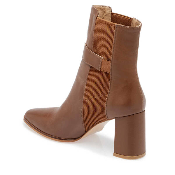 Kahverengi Deri Kadın Klasik Bot - K23K1BT66940-O8A - 2