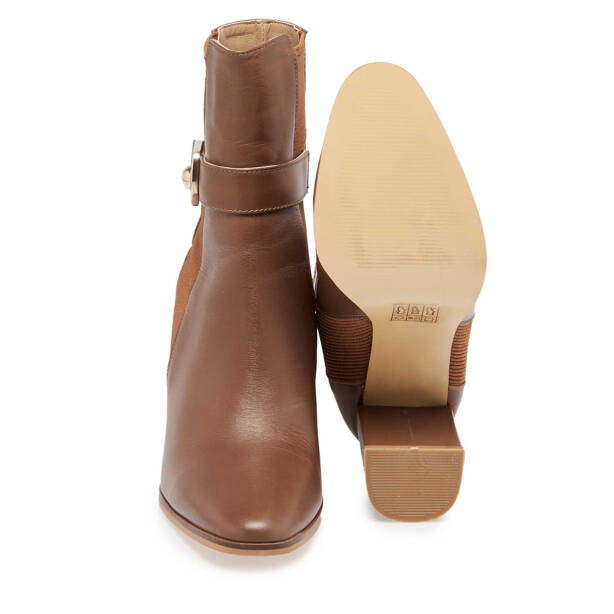 Kahverengi Deri Kadın Klasik Bot - K23K1BT66940-O8A - 4