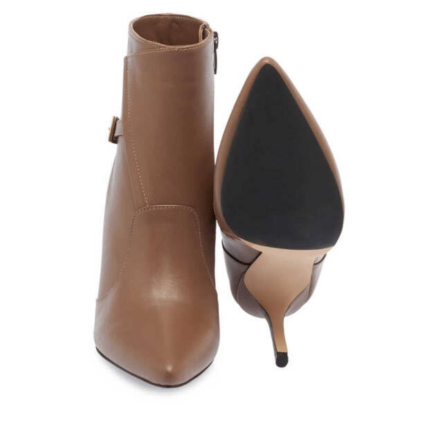 Kahverengi Hakiki Deri Kadın Klasik Bot - K23K1BT67058-I0A - 4