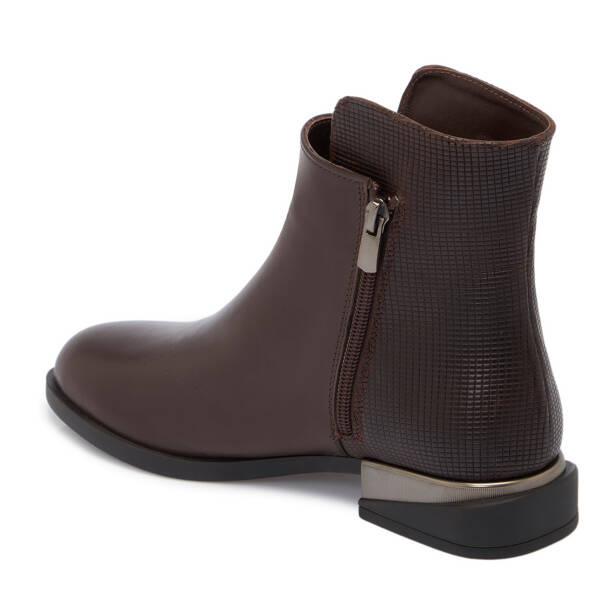 Kahverengi Hakiki Deri Kadın Klasik Bot - K24K1BT67519-A24 - 2