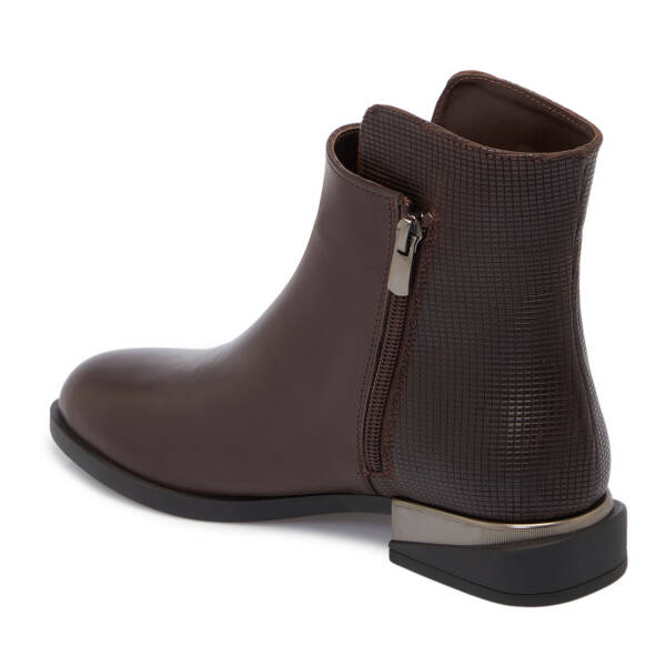 Kahverengi Hakiki Deri Kadın Klasik Bot - K24K1BT67519-A24 - 2